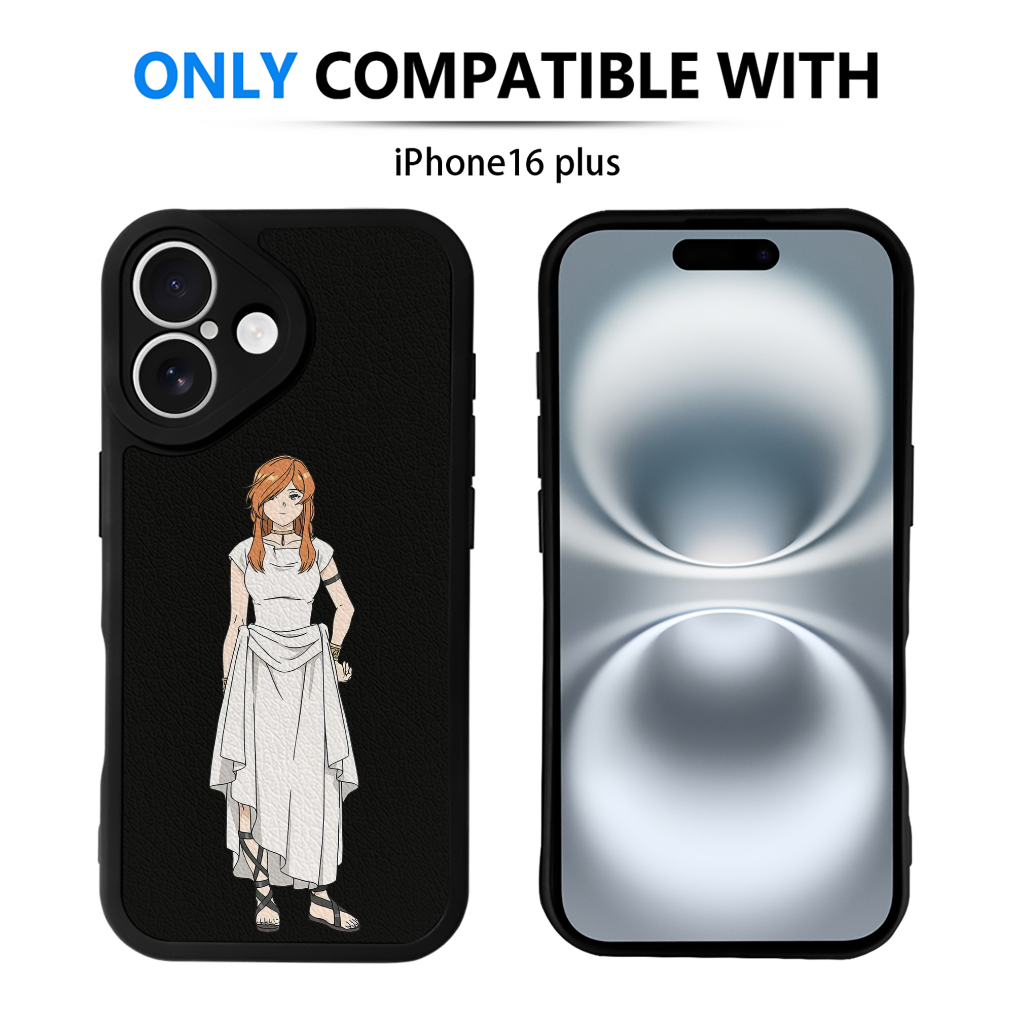 （画像用） 葬送のフリーレン Frieren 【iPhone 16シリーズ対応】シリコンスマホケース（レザー調） 材質：シリコン